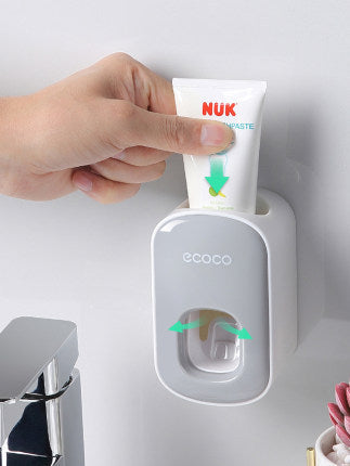 Wall Mounted Automatic Toothpaste Dispenser and Bathroom Accessories Set