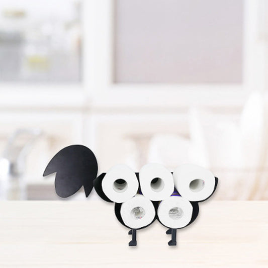 Sheep Toilet Paper Holder - Wrought Iron Paper Towel Holder for Unique Home Decor