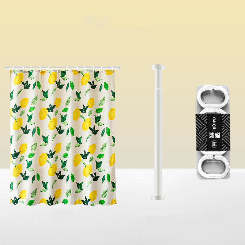 Punch-Free Magnetic Shower Curtain for Bath and Toilet - Thickened Anti-Mold Partition Curtain