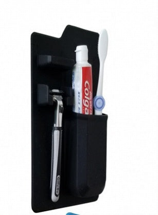 Multi-functional Suction Toothbrush Holder - Mighty Wall Mirror Suction Toothpaste Storage Organizer for Bathroom and Shower