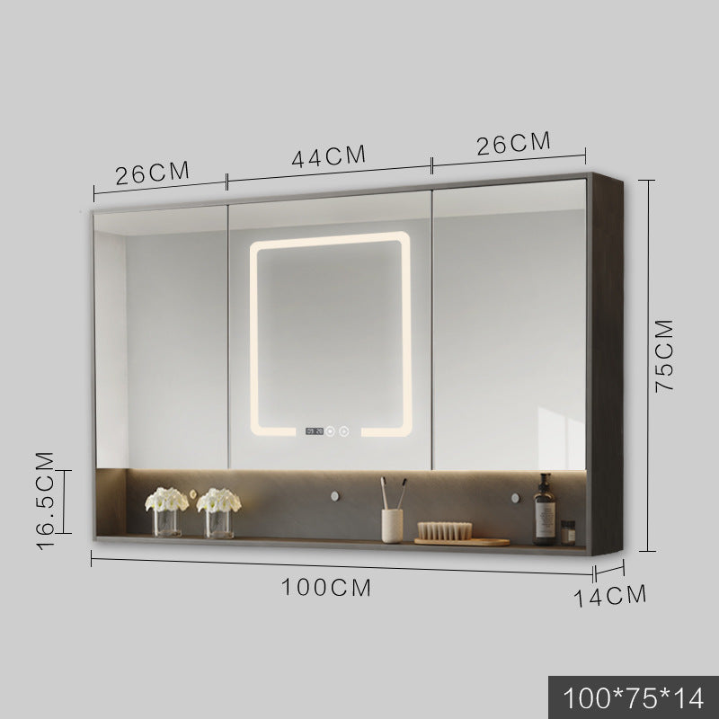 Smart Cabinet Mirror with LED Lights - Anti-fog Hanging Wall Type Bathroom Dressing Mirror