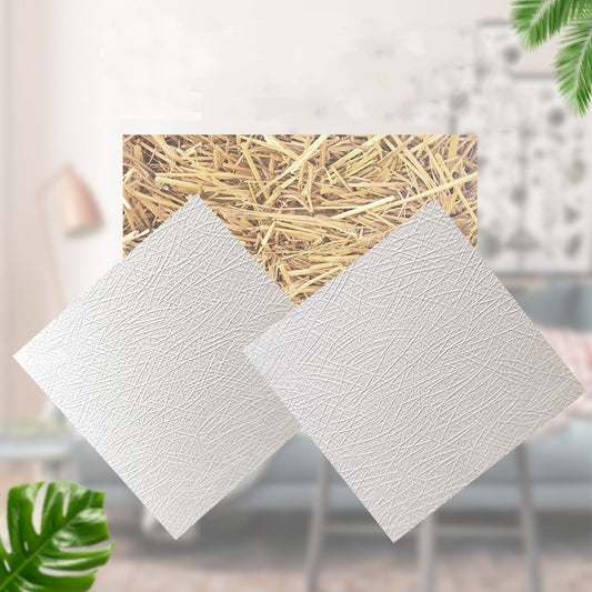 Spray Printed Rice Straw Wallpaper for Modern Home Decor