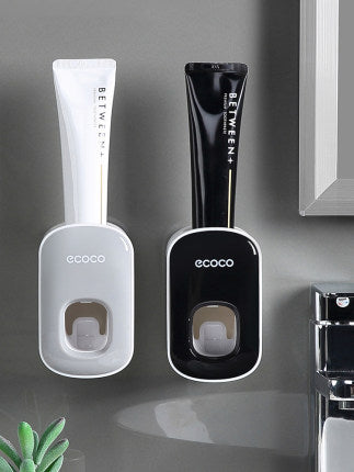 Wall Mounted Automatic Toothpaste Dispenser and Bathroom Accessories Set