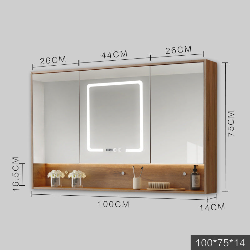 Smart Cabinet Mirror with LED Lights - Anti-fog Hanging Wall Type Bathroom Dressing Mirror