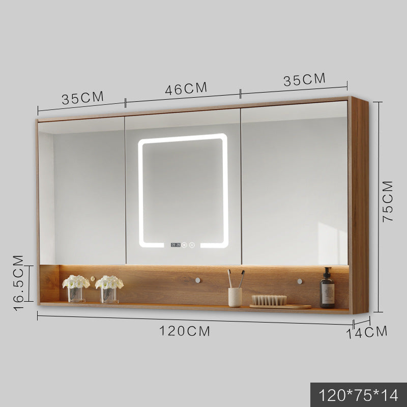 Smart Cabinet Mirror with LED Lights - Anti-fog Hanging Wall Type Bathroom Dressing Mirror