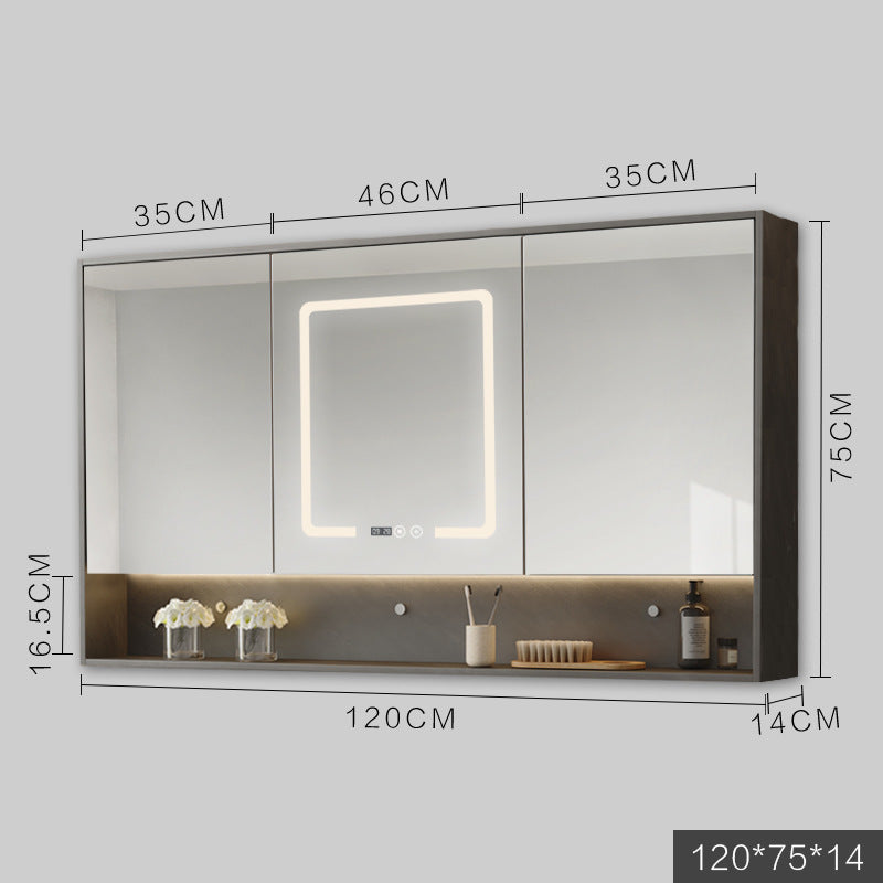 Smart Cabinet Mirror with LED Lights - Anti-fog Hanging Wall Type Bathroom Dressing Mirror