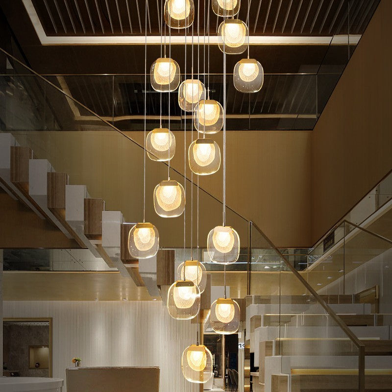 Restaurant Crystal Glass Lamp - Elegant Illumination for Upscale Dining Environments