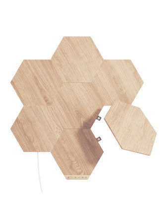 Hexagonal Wood Grain Lamp Panel for Stunning Decorative Background Wall