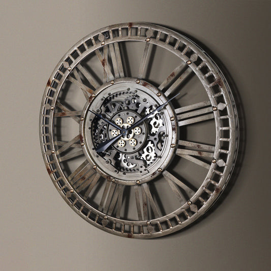 Metal Gear Vintage Clock - Unique Living Room Decoration