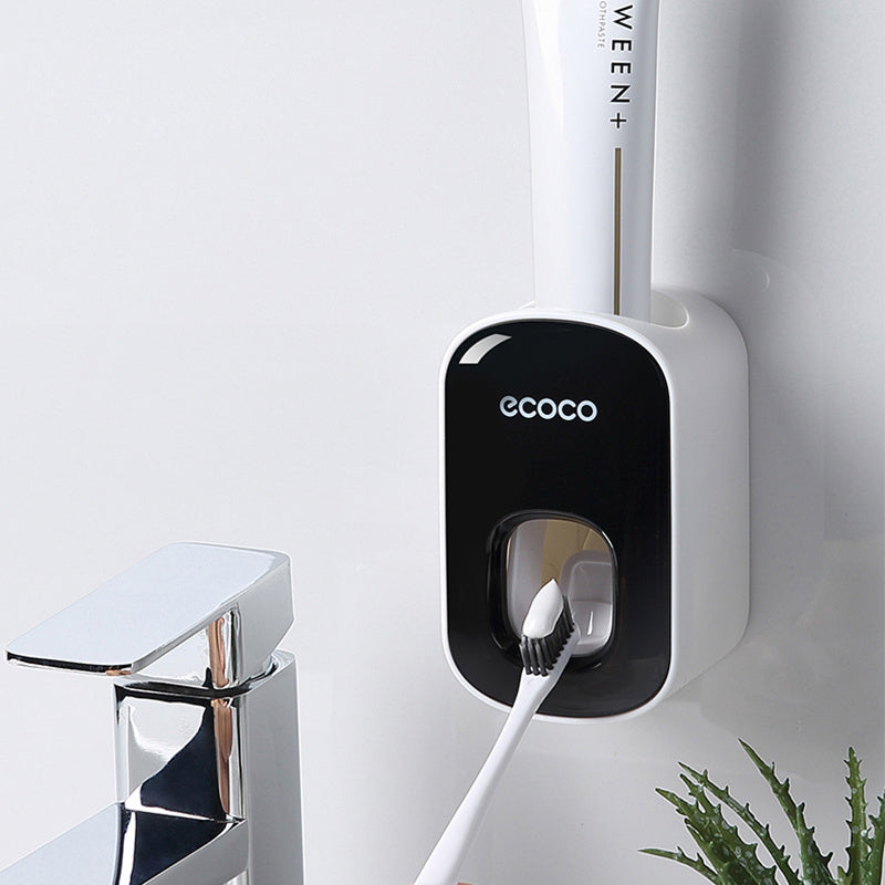 Wall Mounted Automatic Toothpaste Dispenser and Bathroom Accessories Set
